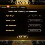 4 Phương Thức Rút Tiền Go88 Được Sử Dụng Nhiều Nhất