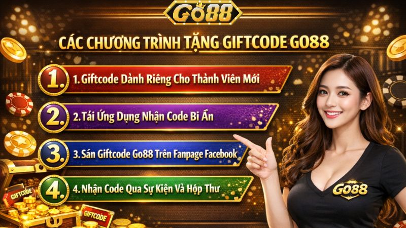 Các Chương Trình Tặng Giftcode Go88 Miễn Phí Mới Nhất