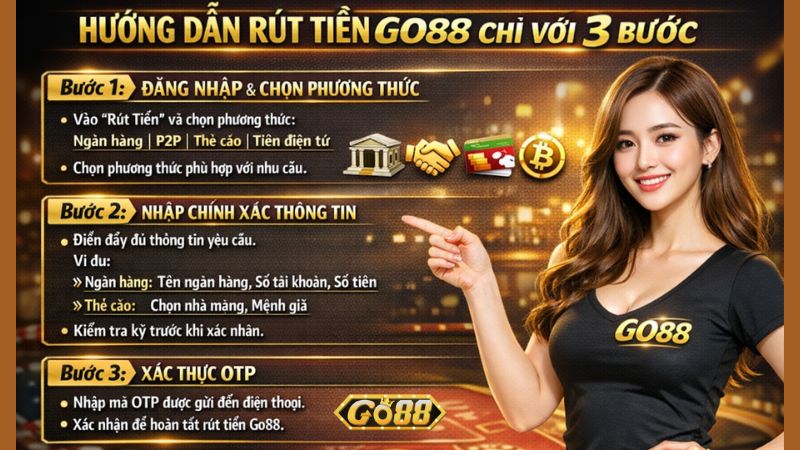Hướng Dẫn Rút Tiền Go88 Chỉ Với 3 Bước Hướng Dẫn Rút Tiền Go88 Chỉ Với 3 Bước
