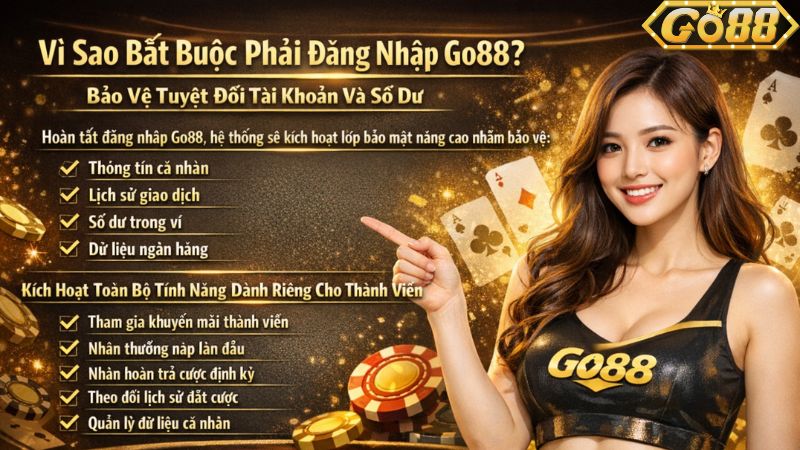 Vì Sao Bắt Buộc Phải Đăng Nhập Go88 Trước Khi Chơi? Là Game Thủ Hãy Khám Phá Ngay